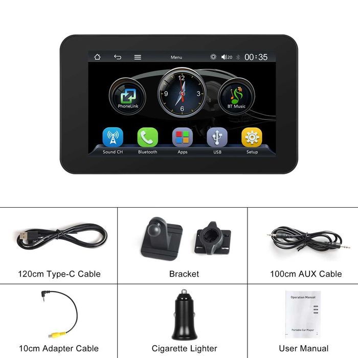 FF12- Rádio Android Rimoody 4.7 ''Smart Screen Player