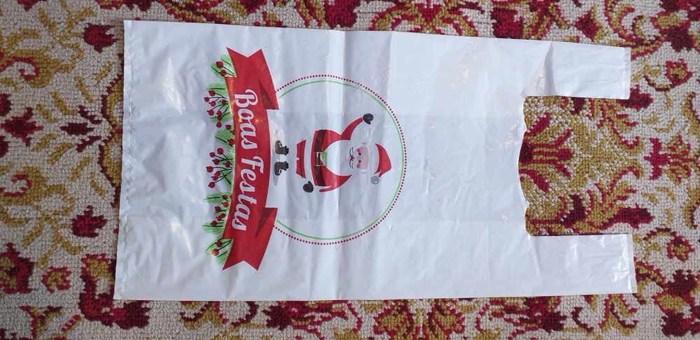 Saco plástico- Feliz Natal - colecção