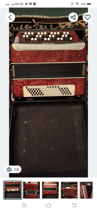 Малий баян (зменшений)Кіровський на 80басів.