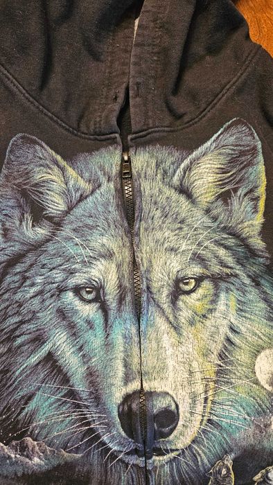 Rock Eagle bluza z kapturem wilk, r. M czarna