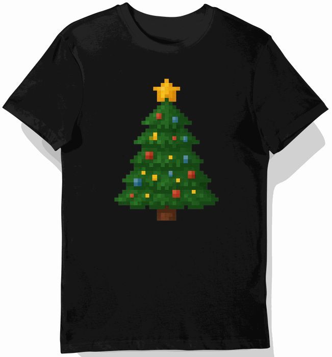 Koszulka dziecięca czarna blokowa minecraft prezent święta 152