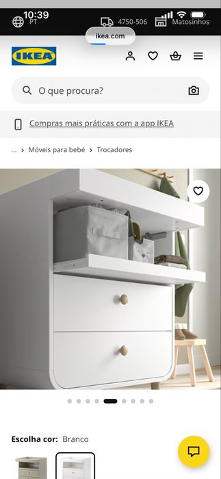 Mobilia Bebe Ikea, temos o movel e o trocador