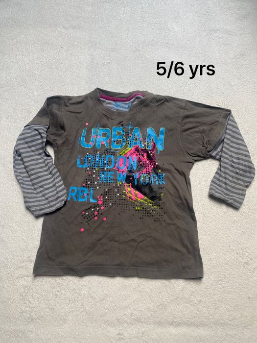 Zestaw koszulek dla 5-6 latka 104 cm 110 cm 116 cm dziecko