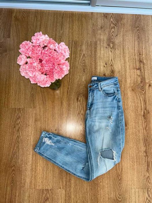 Spodnie jeansy modne szerokie proste Reserved denim