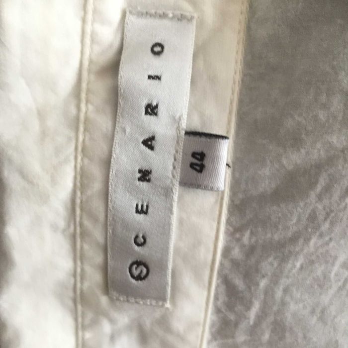 Классическая белая рубашка блузка Scenario (CША) 100% коттон