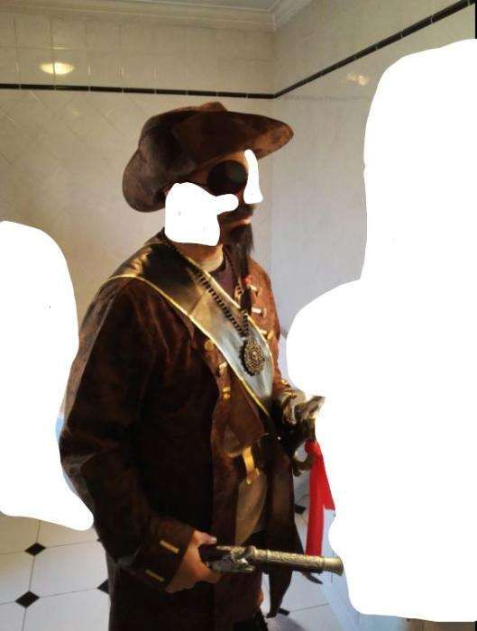 Traje/fantasia de carnaval ou passagem de ano, homem (pirata)