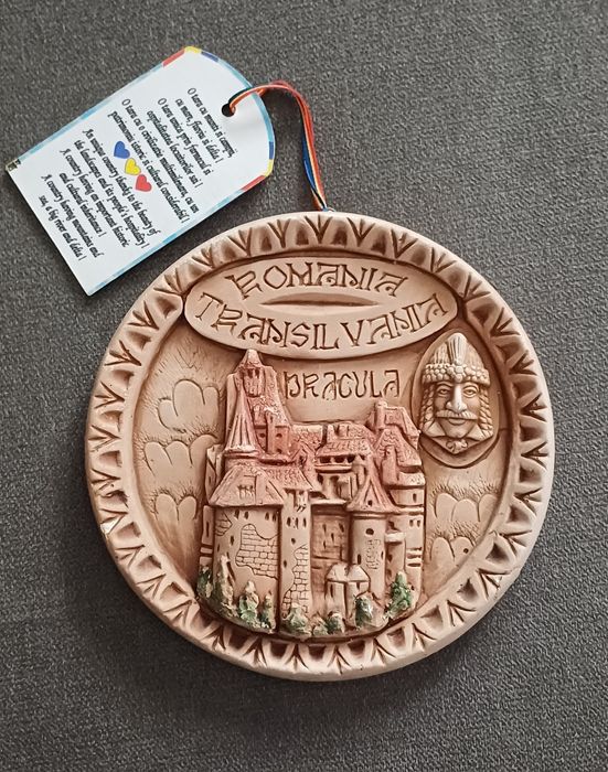 Prato de Cerâmica para Pendurar Transilvânia