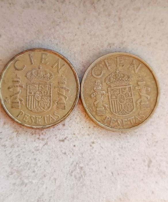 2 moedas de Espanha