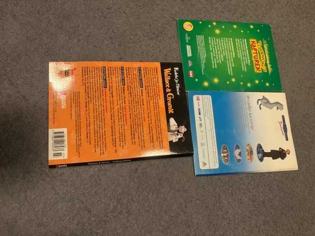3 filmy DVD, VCD-Brzydkie kaczątko, Czerwony Kapturek, Wallace&Gromit