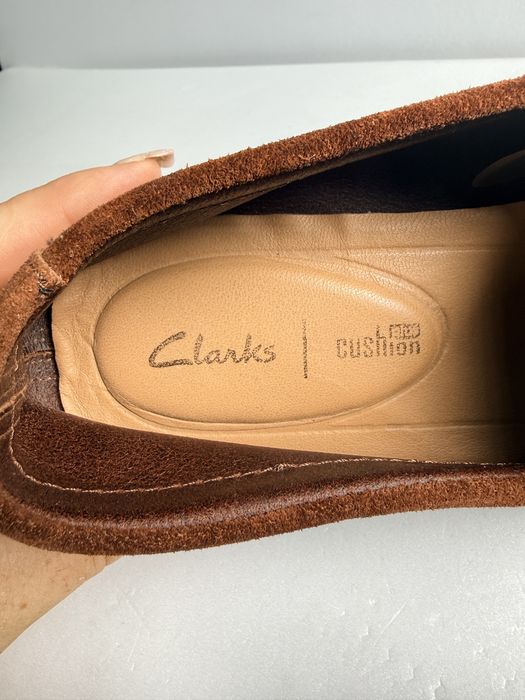 Mokasyny skórzane Clarks r. 42  peny loafers