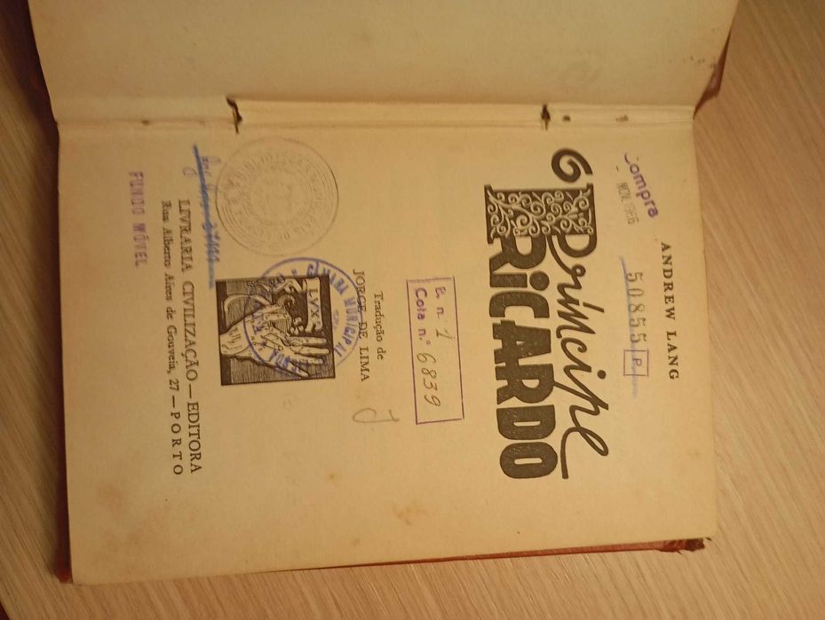 O Príncipe Ricardo, Andrew Lang - edição 1962