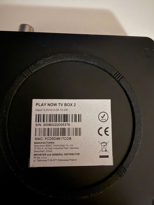 Play tv box 2 4k netflix, canal+