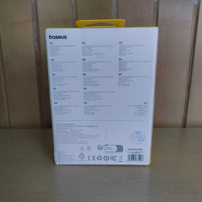 Bomba De Ar Sem Fio, Compressor De Ar 2 em 1 Baseus