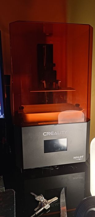Troco impressora 3d a resina creality halot play