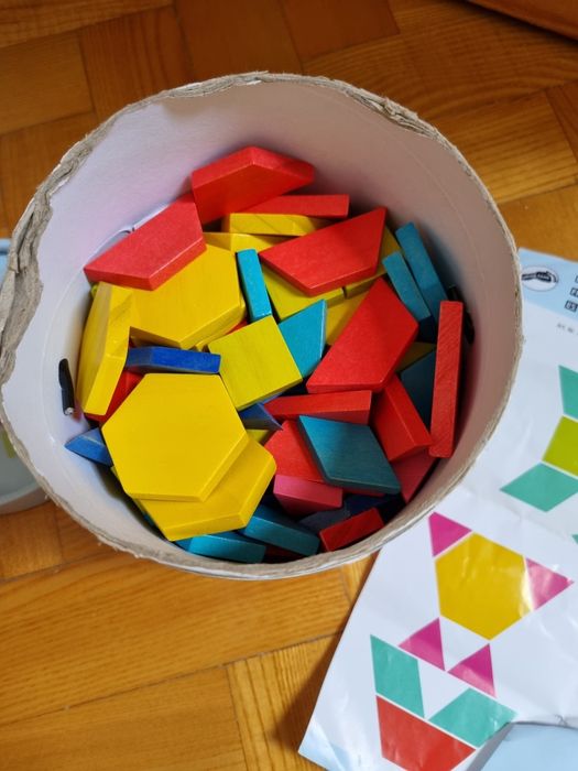 Small foot - Tangram mozaika XL drewniane elementy