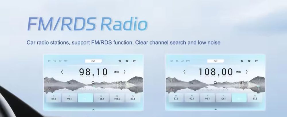 Autorádio 7" 2 din 8 núcleos 4gb ram 64gb espaço de disco