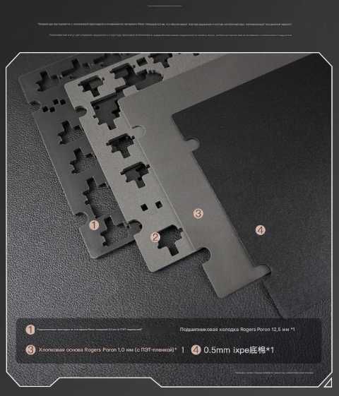 PMO WAVE75 бездротова механічна клавіатура НОВА! orange FR4