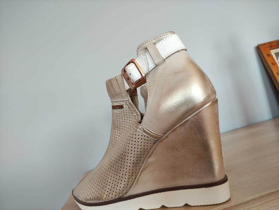 Buty sandały skórzane włoskie Rosetti r.40 skórzane