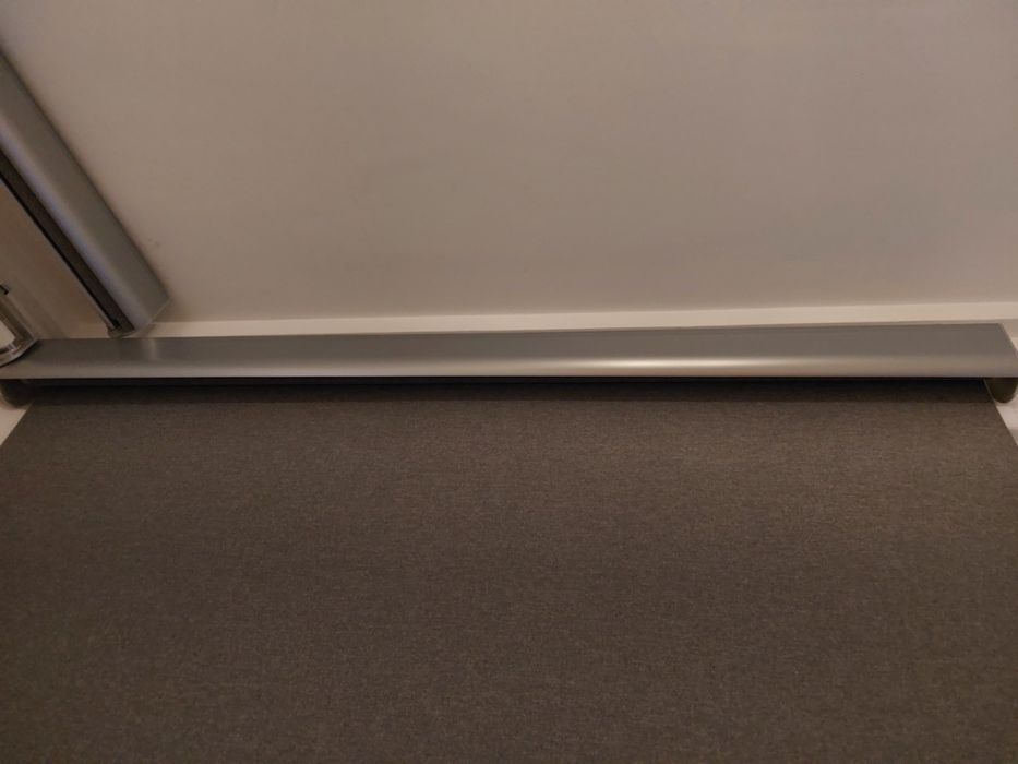 2 Estore de correr opaco, cinz clr, 100x195 cm