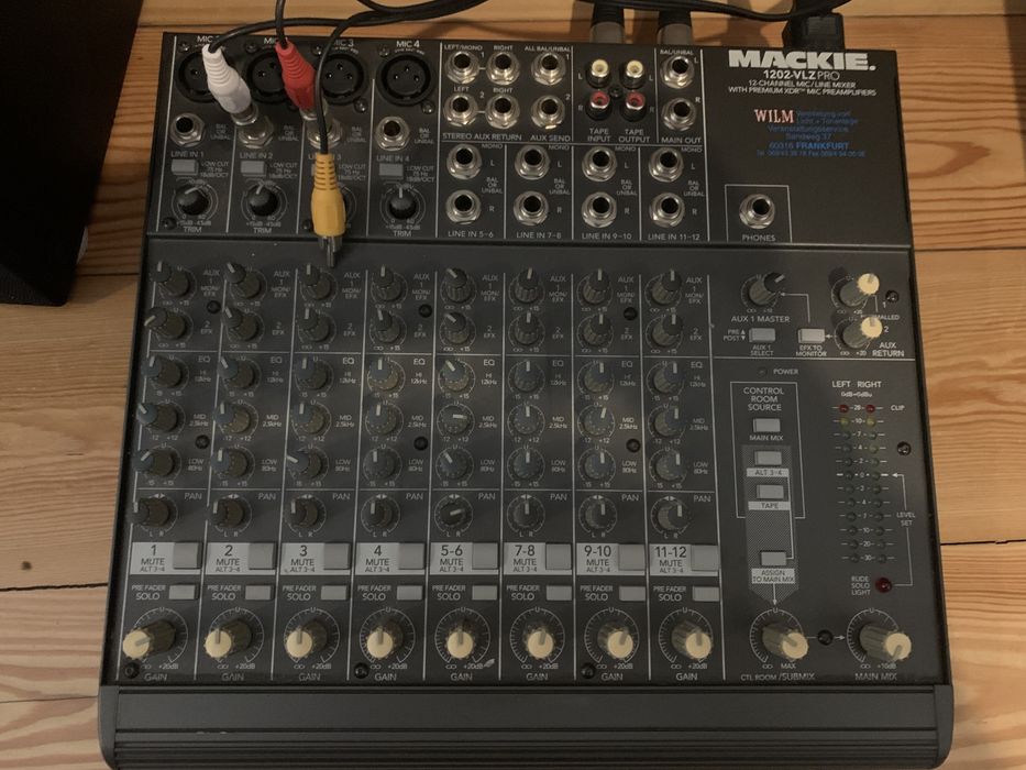 MACKIE sistema de som, SA 1521, SRM 1801 e 1202-VLZPro