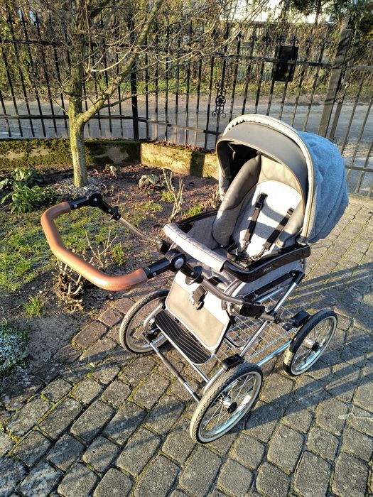 Duży wózek Roan szaro-brązowy