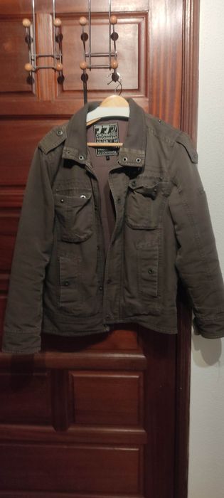 Casaco preto denim corp.