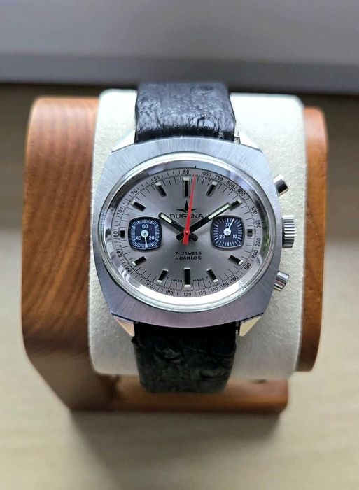 Dugena Chronograph Valjoux 7733, z lat 70tych w stanie MINT Vintage