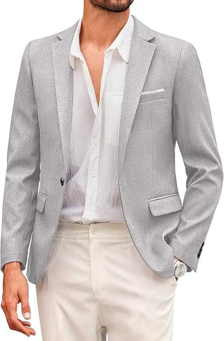 Casaco Cinzento Claro - 3XL