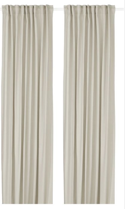 Cortinados Bege – 1 Par