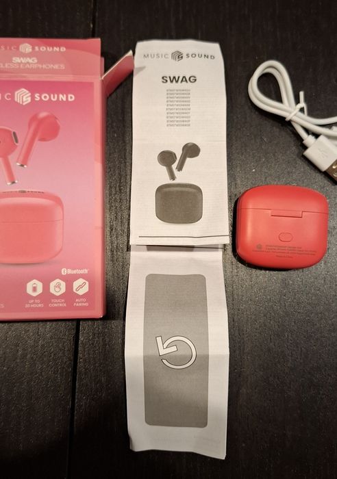 Auriculares Bluetooth Music & Sound TWS Swag Preto