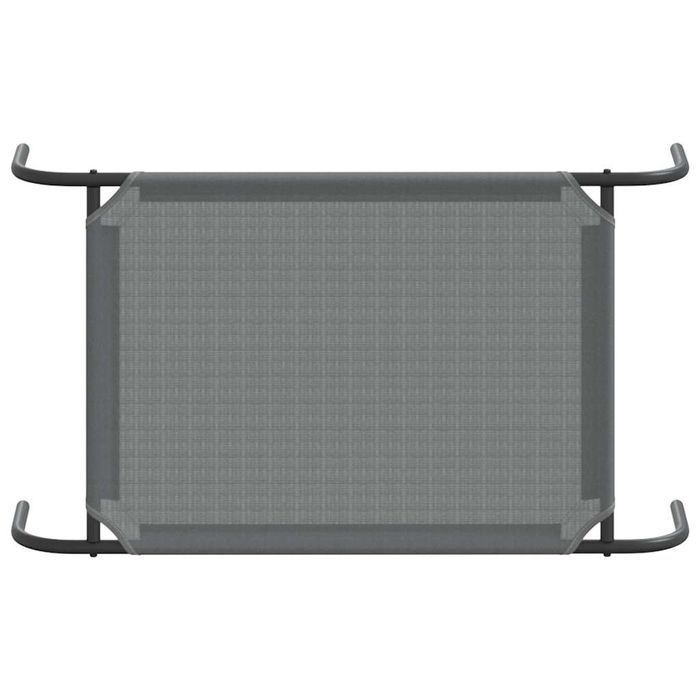 Vidaxl Podwyższone Legowisko Dla Psa Szare Tekstylne I Stalowe