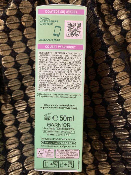 Garnier serum hyaluronic Acid 2 w 1