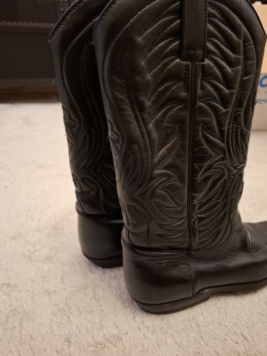 Kowbojki skóra buffalo 36 czarne 21031