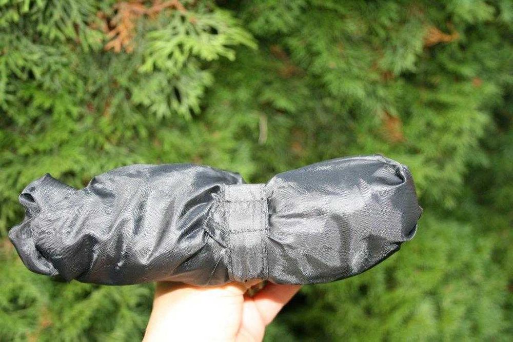 Doskonała czarna torba lekka shopperka ortalion 48x41 parasolka mocna