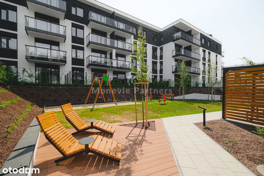 Apartament 2 pok. z dużym ogrodem, wysoki parter