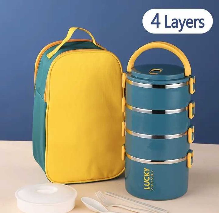 Набор Термосов для Обеда из Нержавеющей Стали Большой Вместимости