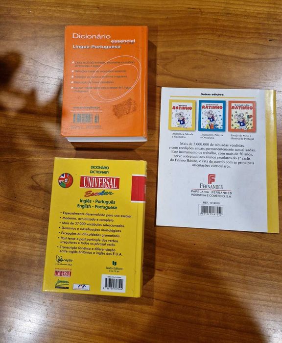 Conjunto Dicionários + Tabuada do Ratinho (1º ciclo)