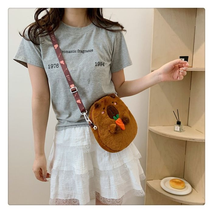 Сумка капібара з довгим ремінцем