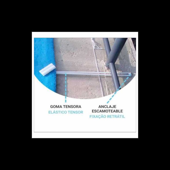 Cobertura Profissional de inverno para piscina Retangular 8m x 4m