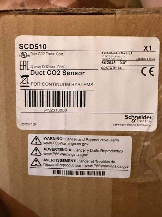 Sonda de Conduta CO2 Schneider SCD510