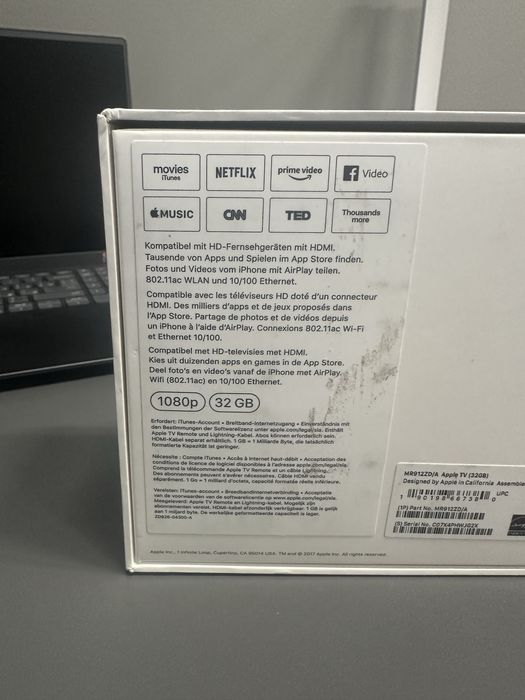 Apple TV. 32 gb, 4 gen