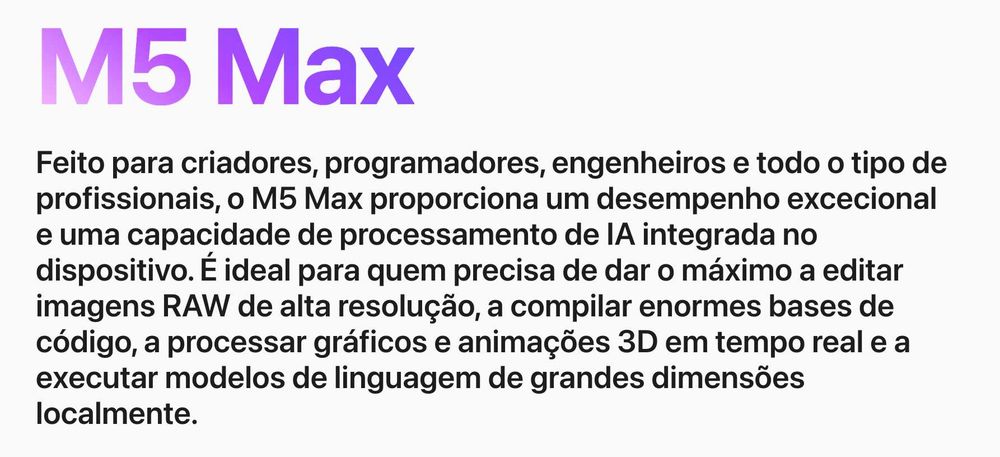 Apple Mac Studio M5 Max 2026 - NOVO e SELADO - SOB ENCOMENDA