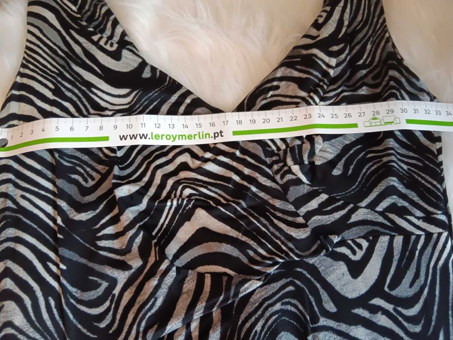 Vestido animal print (zebra) Mango