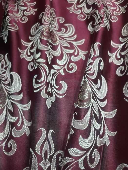 zaslony z metra ORNAMENT bordo/bez/złoto,szer 280 cm piekne,grubsze