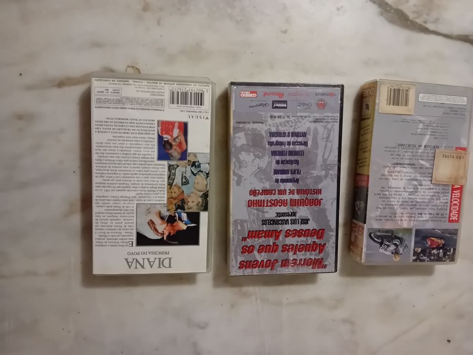 Conjunto de 3 Cassetes Vhs Originais