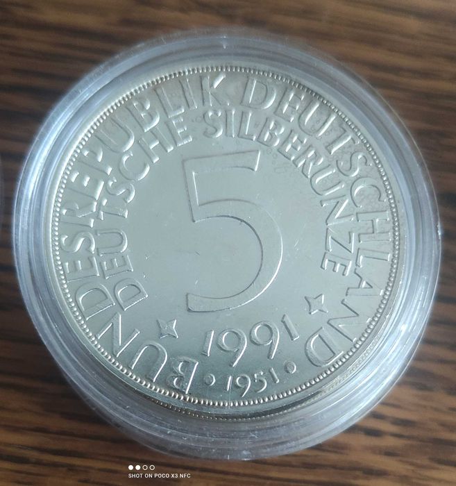 Medal token numizmat Niemcy srebro ładne 1951 rok