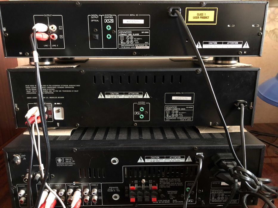Kenwood Стійка AM/FM Ресивер KR-A 5060, касетна дека KX5030, CD DP3060