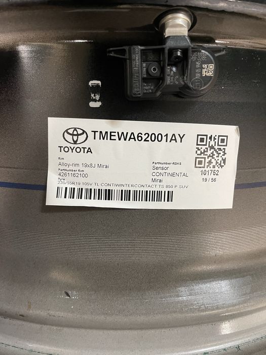 Диски R19 5x120 Et35 8J. Toyota Mirai Century Lexus LS LC TX LM +Датчи