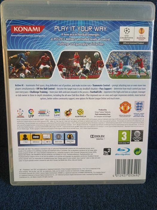 Pro Evolution Soccer 2012 gra PS3