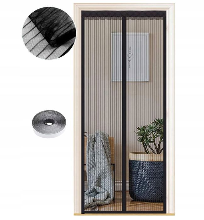 Magnetyczna Moskitiera Na Drzwi 90 X 220 Cm, Magnetyczna Siatka